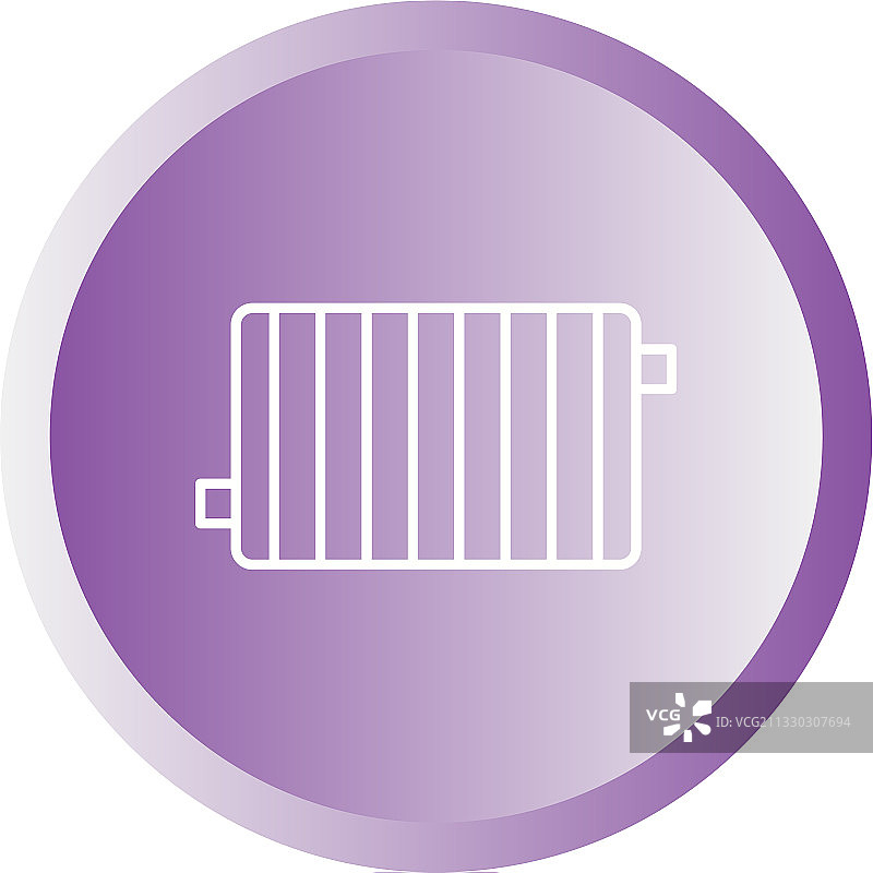 独特散热器线性图标图片素材