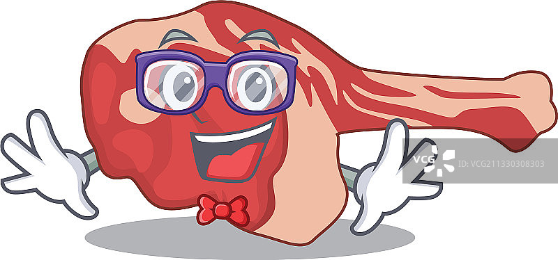 卡通书呆子小羊图片素材