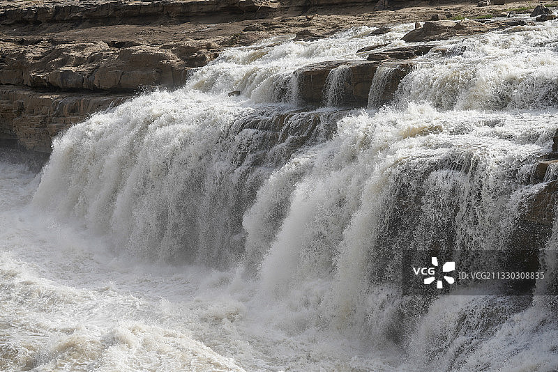 陕西省 延安市 宜川县壶口镇 黄河 壶口瀑布图片素材