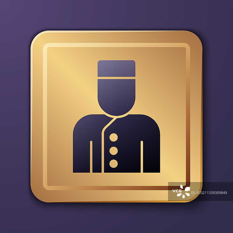 紫色背景上的紫色礼宾图标图片素材