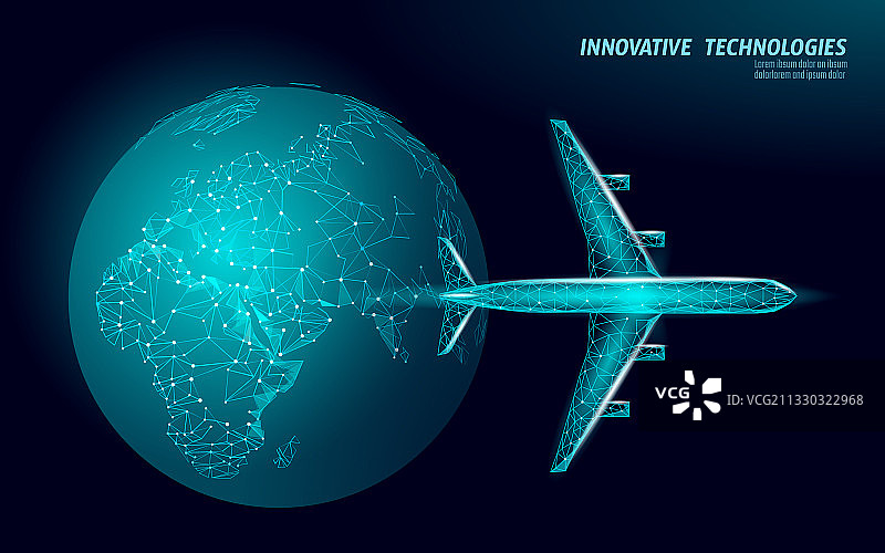 飞机环绕地球飞行图片素材