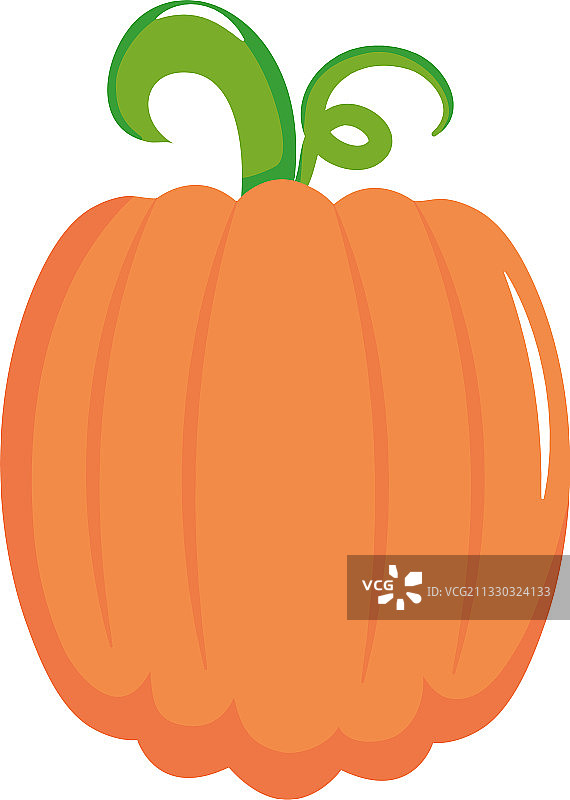 扁平风格南瓜蔬菜图标图片素材