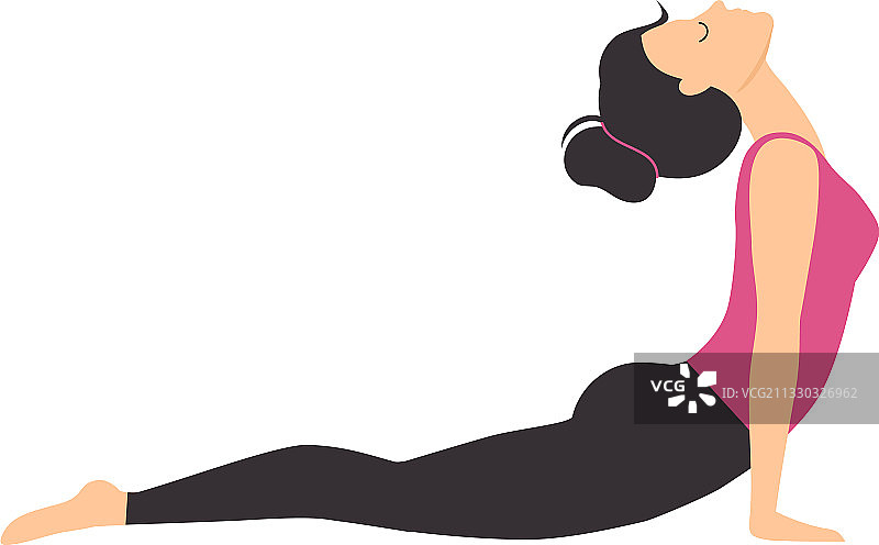 女孩做瑜伽，苗条的年轻运动女性图片素材