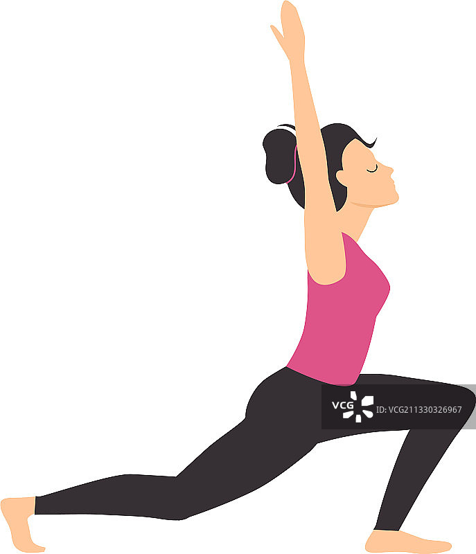 女孩做瑜伽，苗条的年轻运动女性图片素材