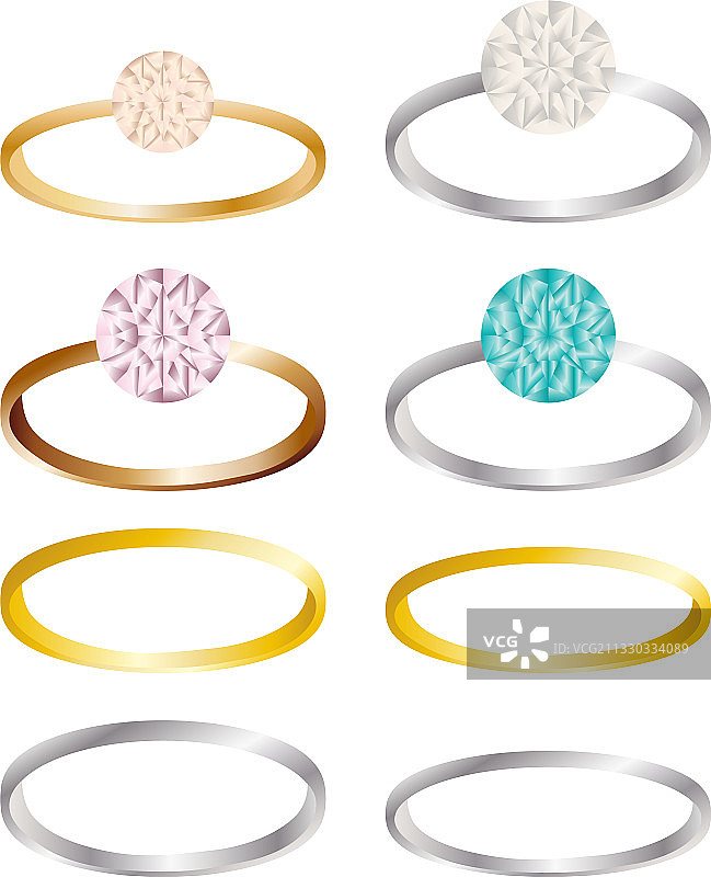 多款结婚戒指图片素材