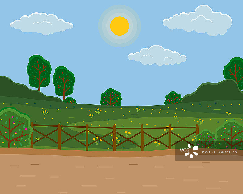 夏日或春日绿色草地图片素材