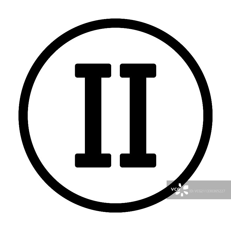 罗马数字2图片素材