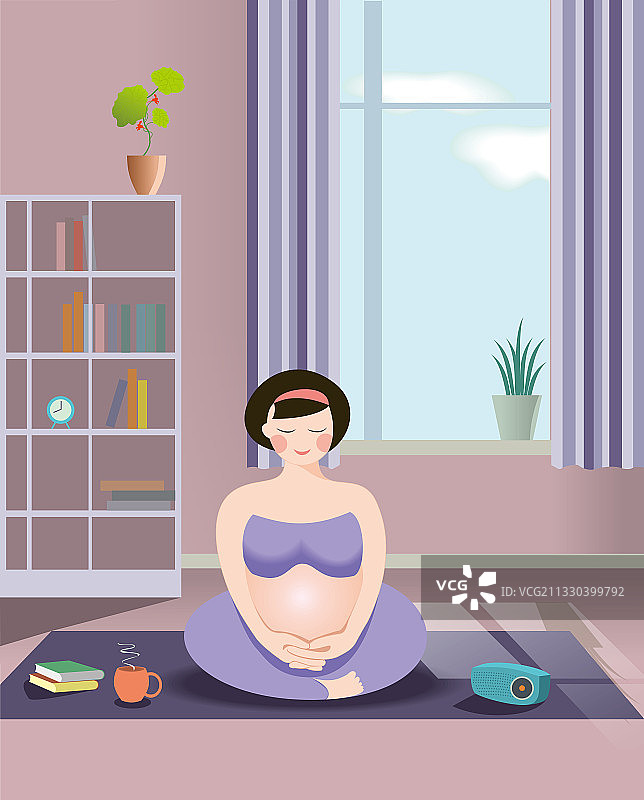 孕期保养要静心图片素材