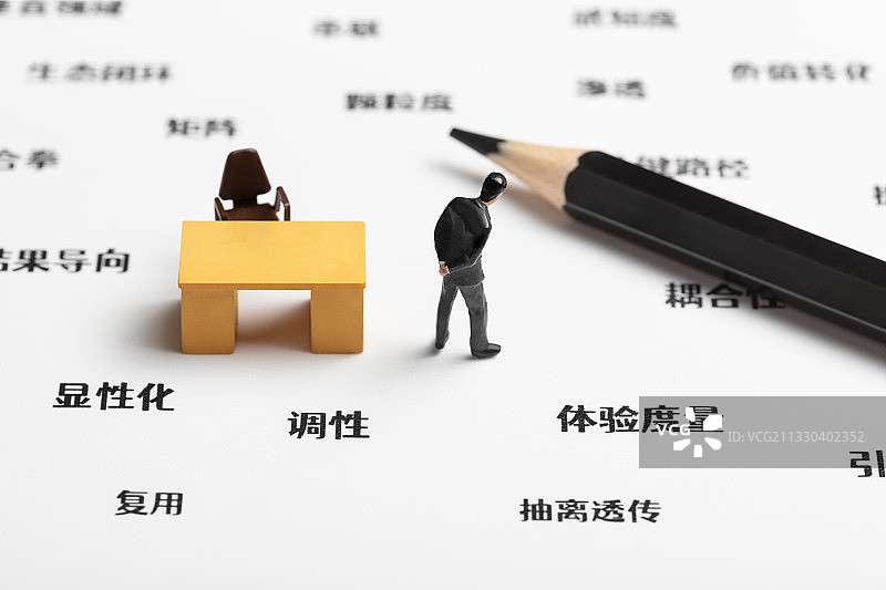 职场术语话术互联网废话八股文焦虑的人图片素材