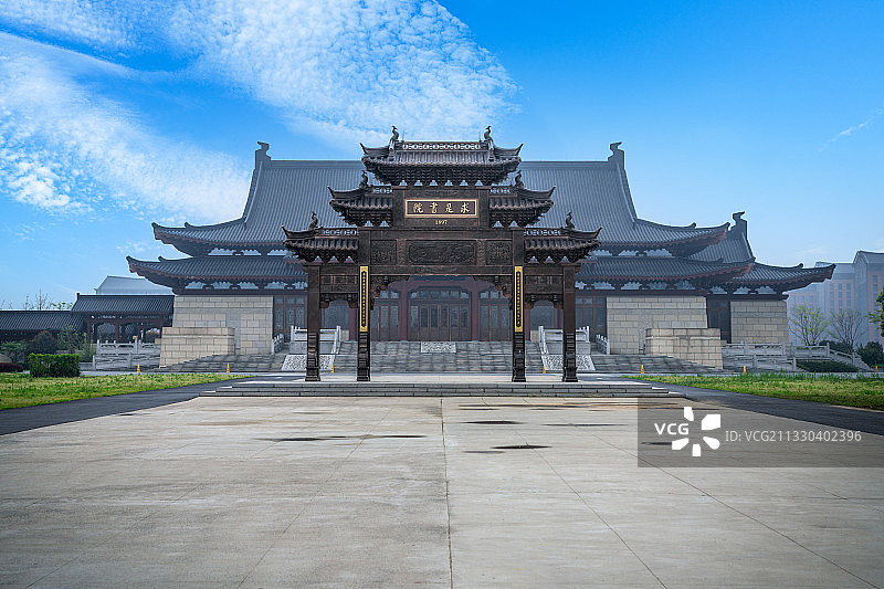 浙江省杭州大学紫金港校区求是书院图片素材