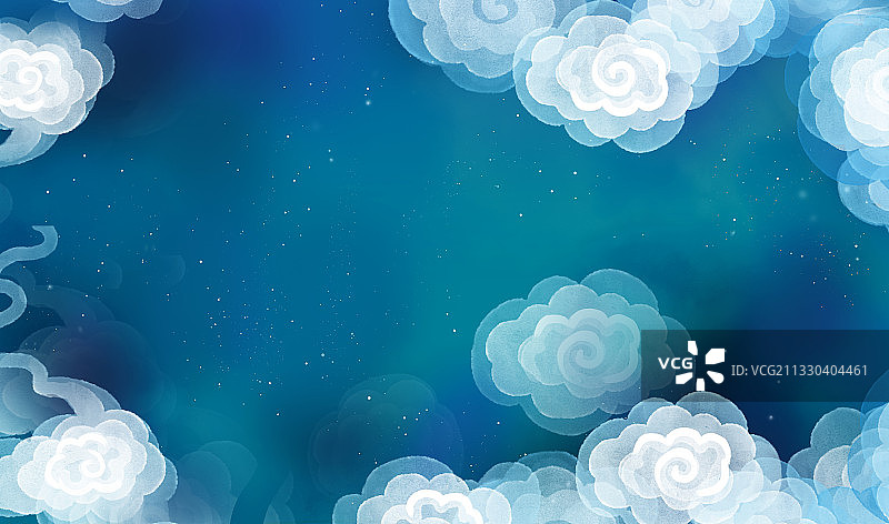 中秋节，古典风格，月饼，桂花，祥云，海报图片素材