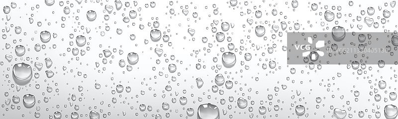 灰色银色背景上的冷凝水滴图片素材