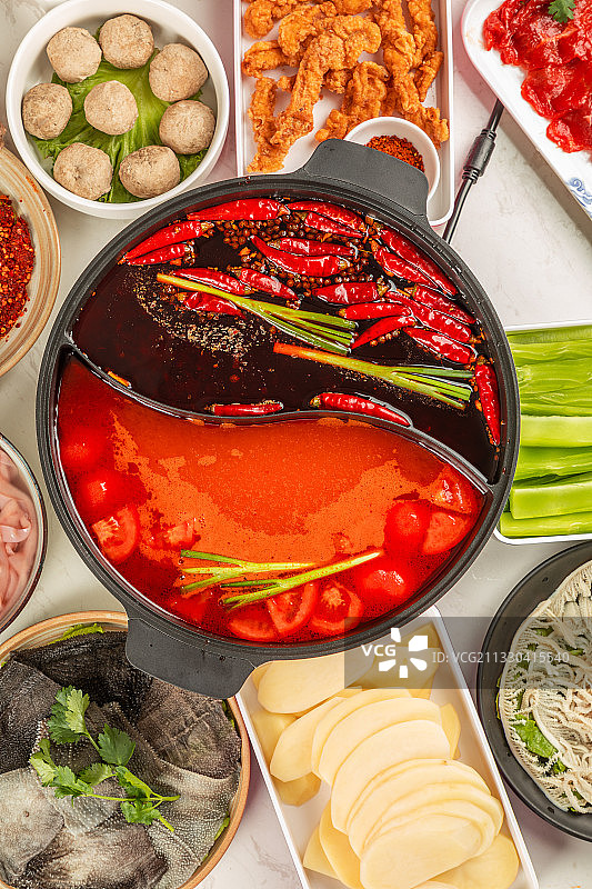 鸳鸯锅火锅图片素材