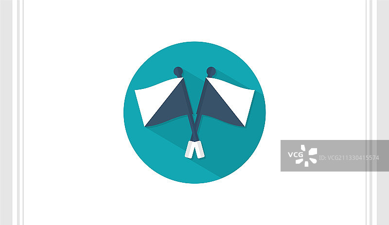 足球裁判扁平图标模板图片素材