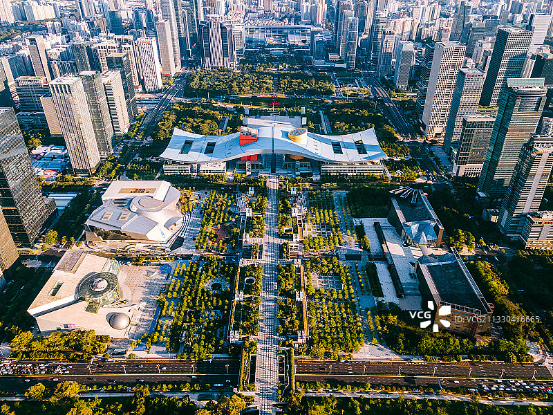 深圳市中心高密度建筑群图片素材