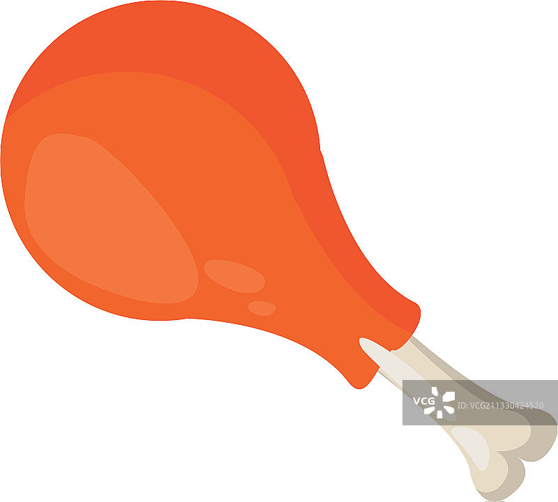 鸡腿肉快餐图标图片素材