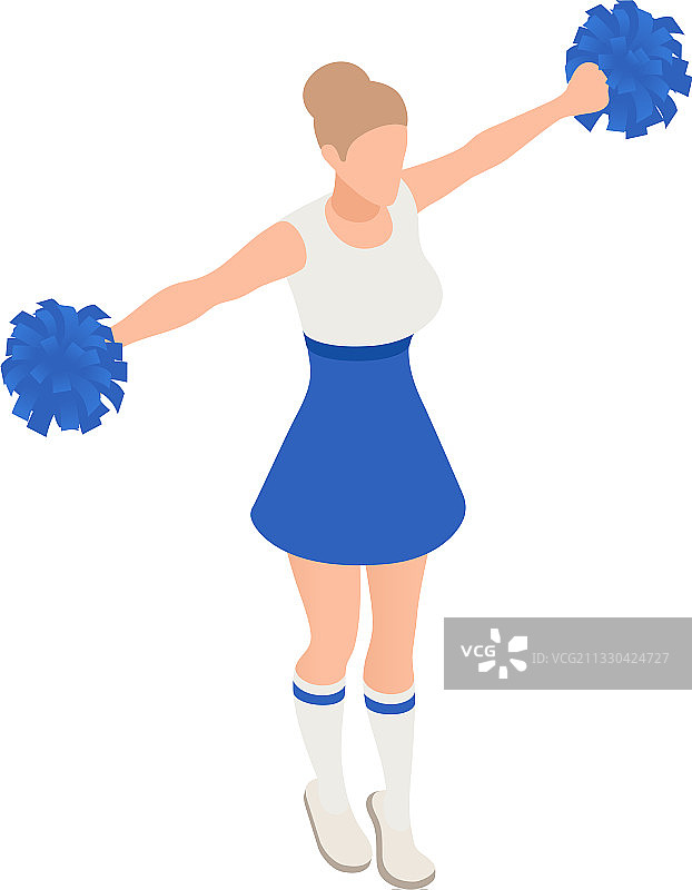 2.5D啦啦队员图片素材