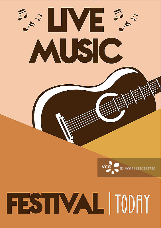 吉他现场音乐节海报图片素材