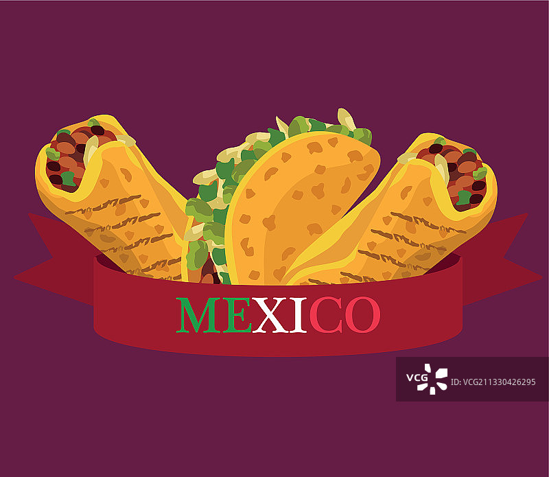 墨西哥餐厅海报：塔可图片素材