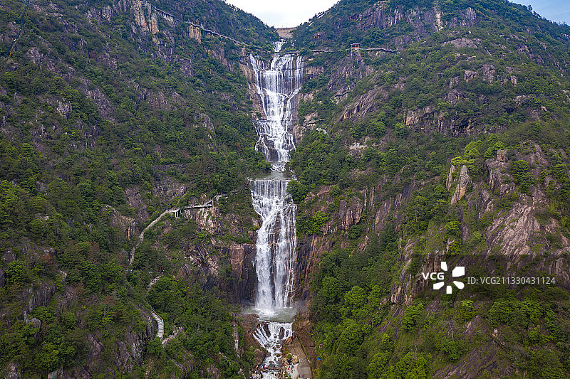 浙江天台山大瀑布图片素材