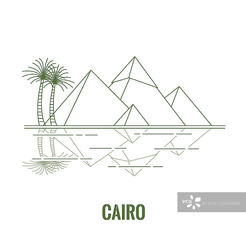 开罗金字塔图片素材