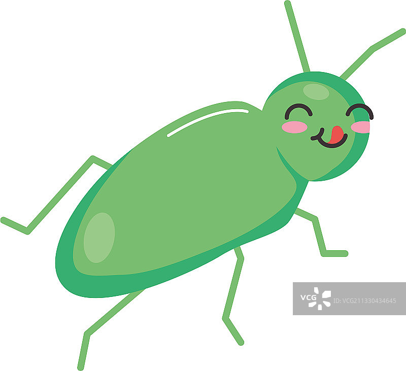可爱蚜虫昆虫彩色设计图片素材