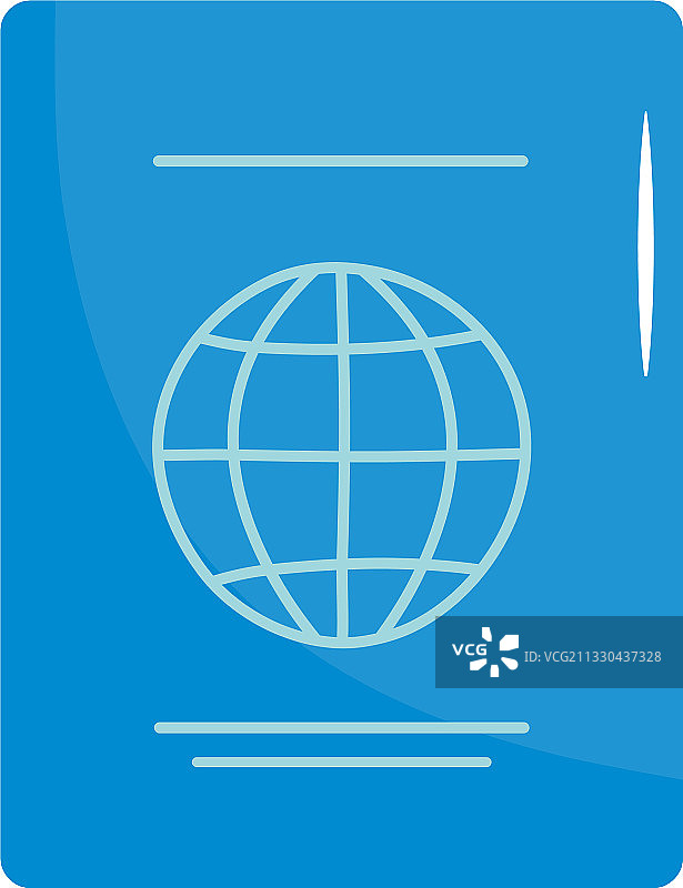 扁平风格护照图标图片素材