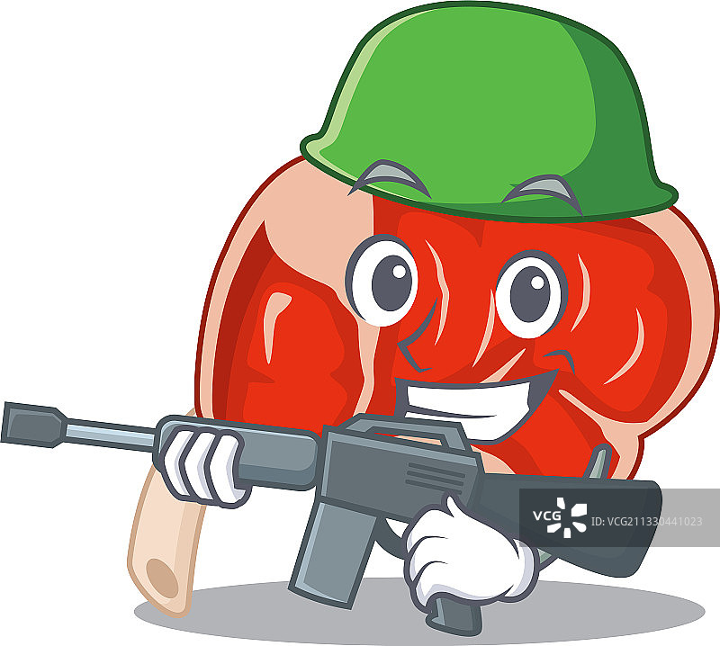 卡通军队烤肋排图片图片素材