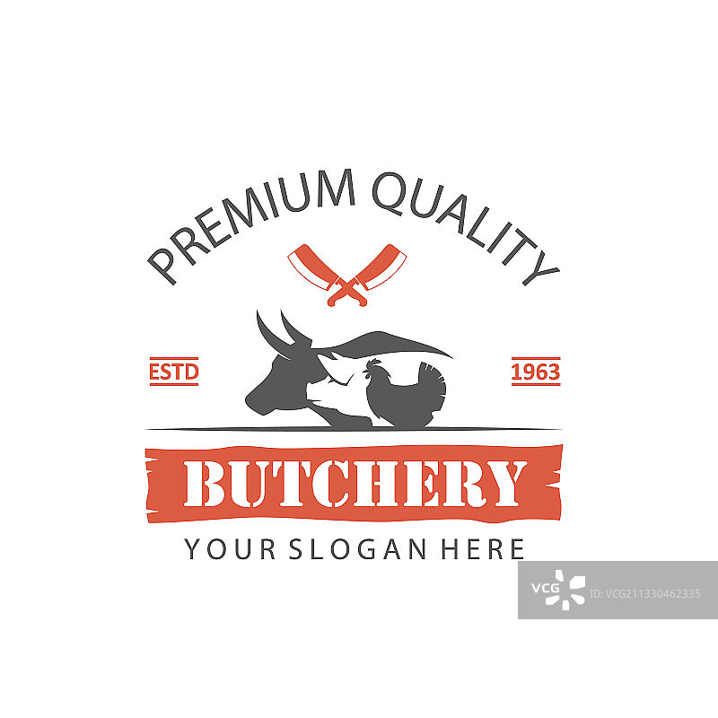 农场动物标签图片素材