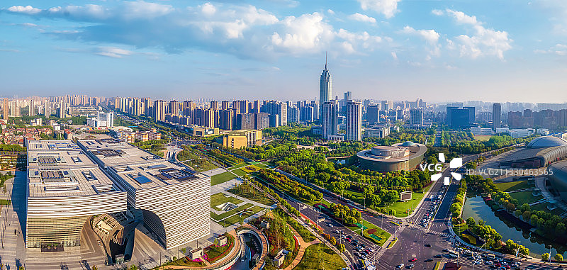 航拍江苏常州城市景观图片素材