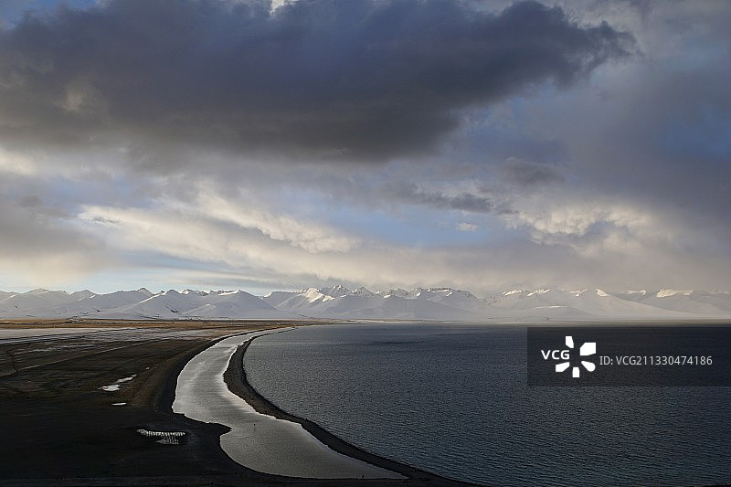 纳木措晨曦图片素材