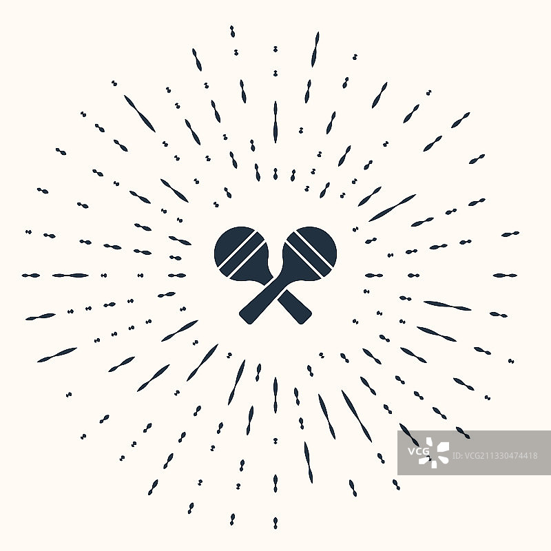 米色背景上的灰色沙锤图标图片素材