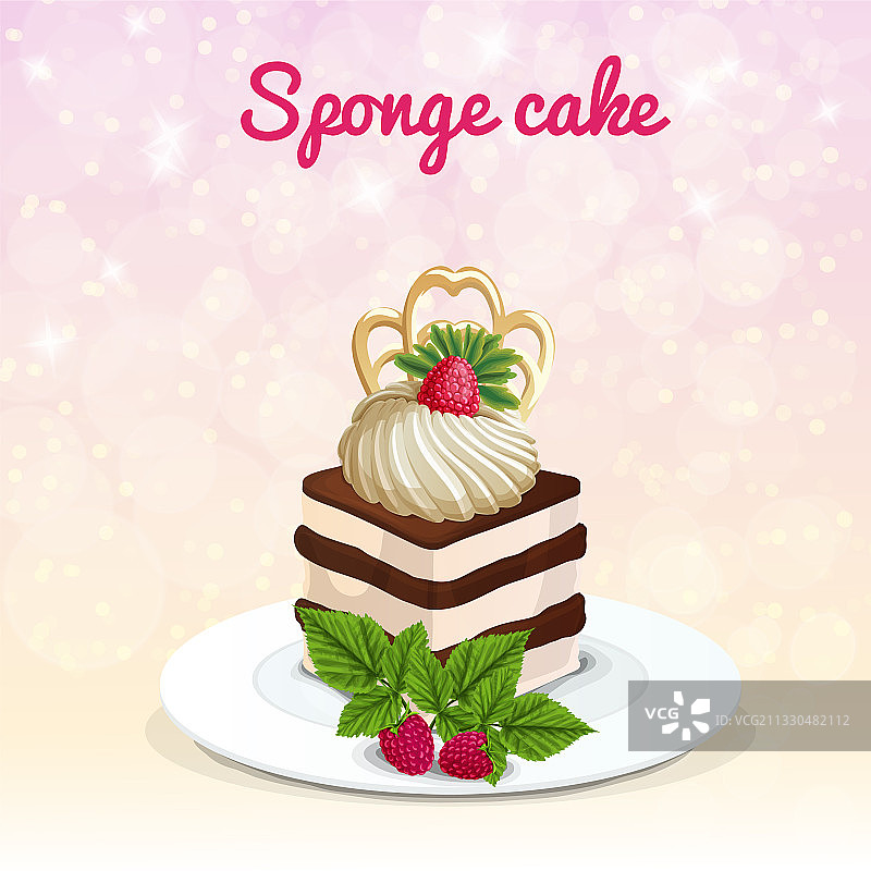 海绵蛋糕图片素材
