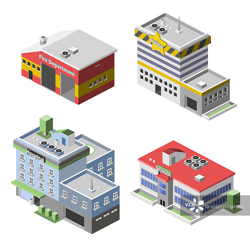 政府建筑群图片素材