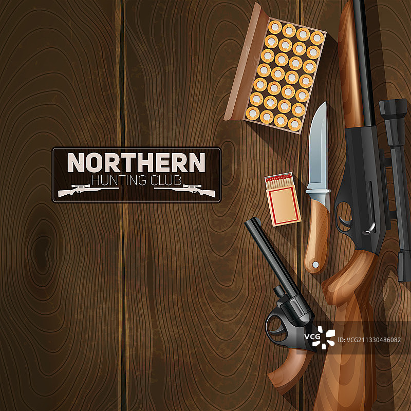 狩猎武器套装图片素材