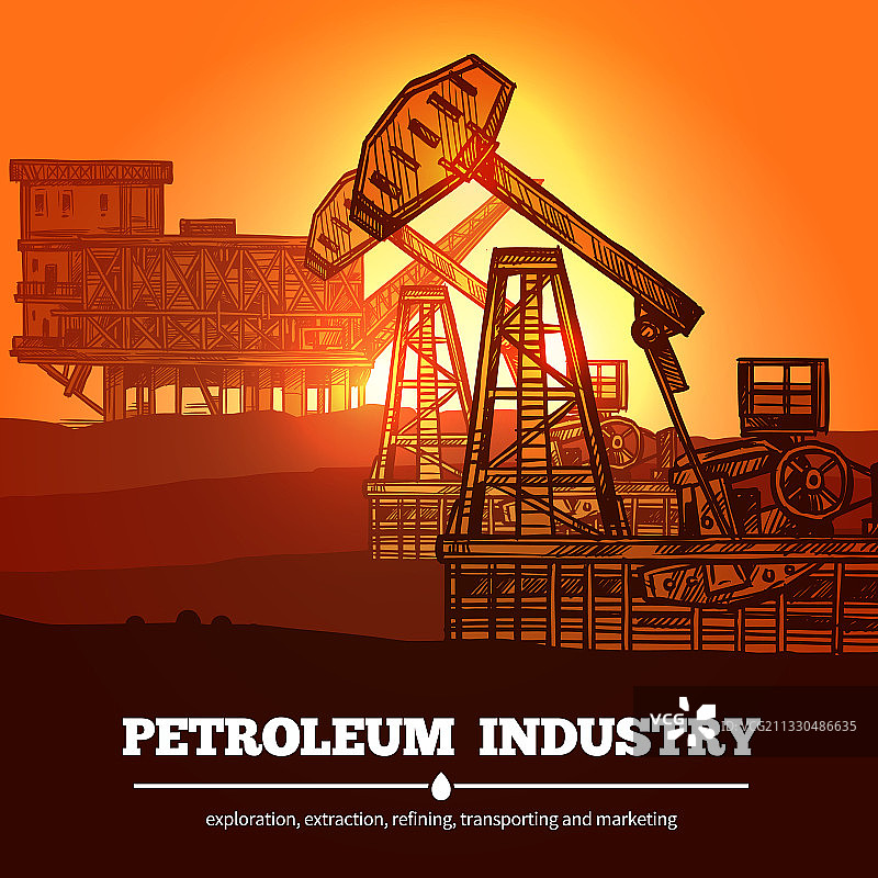 石油工业设计概念图片素材