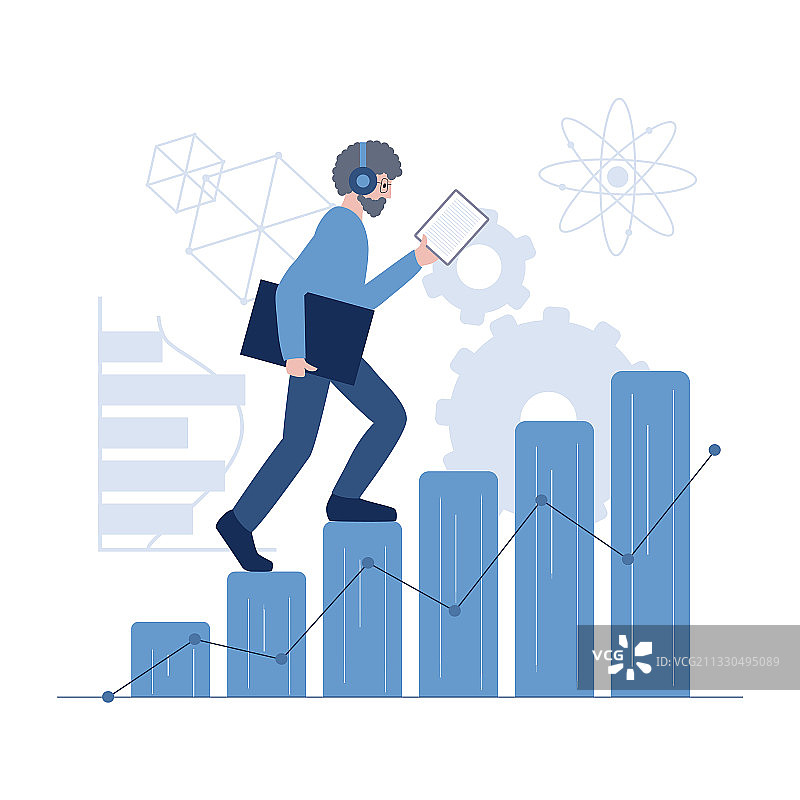 概念教育促进科学发展图片素材