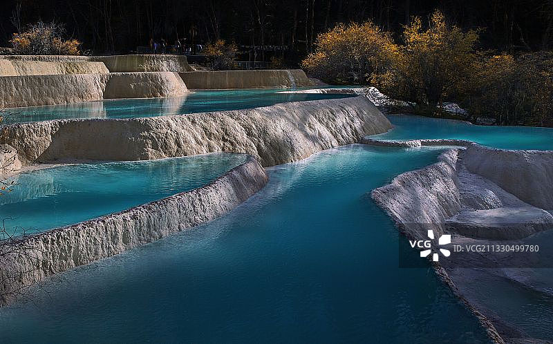 九寨县神仙池图片素材