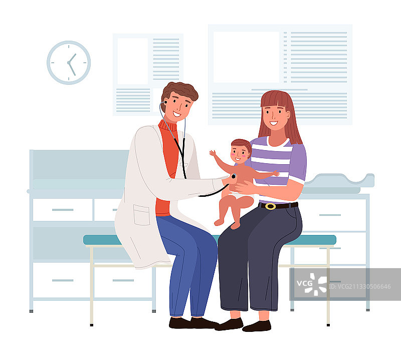 母婴就诊图片素材