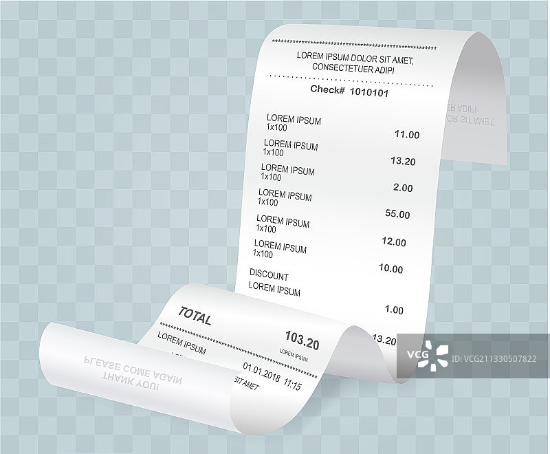 支付支票等距财务发票图片素材