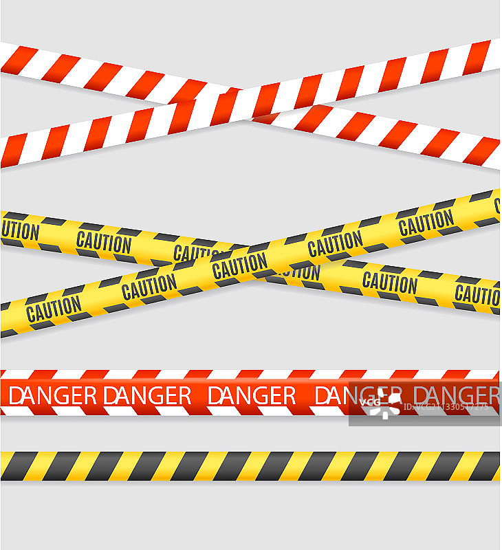 逼真3D条纹胶带合集图片素材