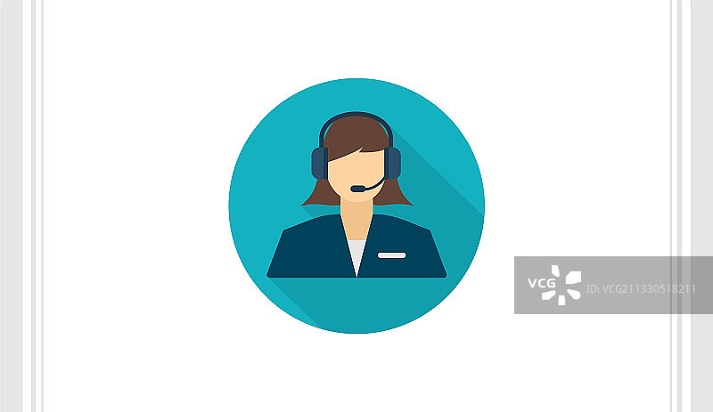 演示者扁平图标模板科技设计图片素材