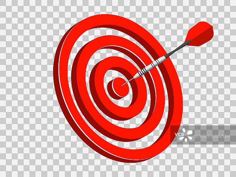 正中靶心的圆形飞镖靶图片素材