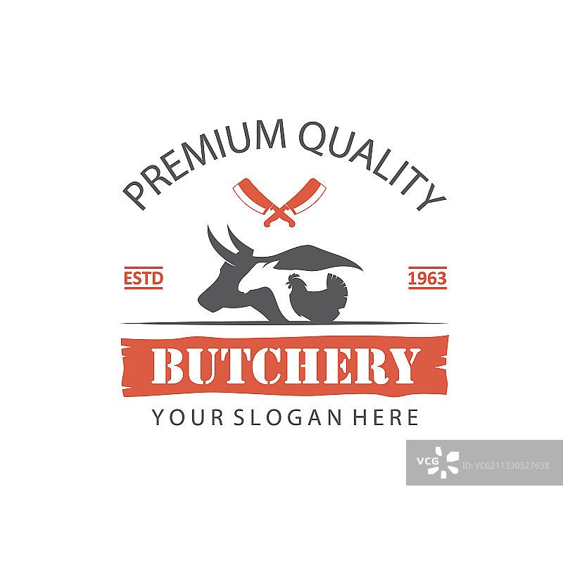 农场动物标签图片素材