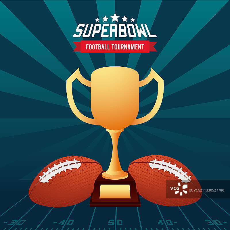 海报上的超级碗冠军字样图片素材