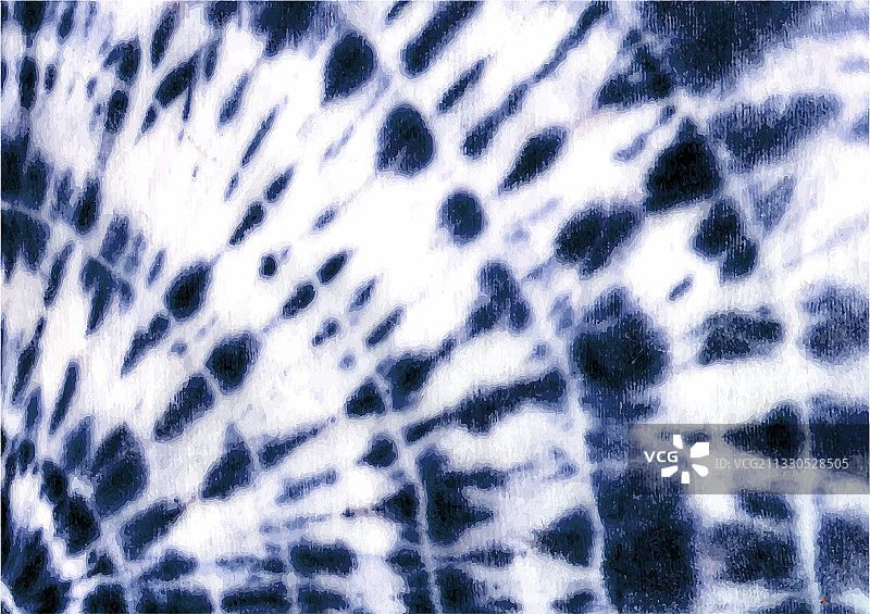 扎染圆形绞缬蓝靛蓝海军蓝白色图片素材