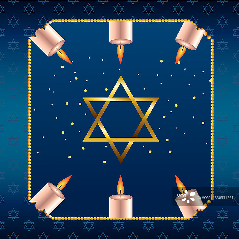 金色之星光明节庆祝活动图片素材