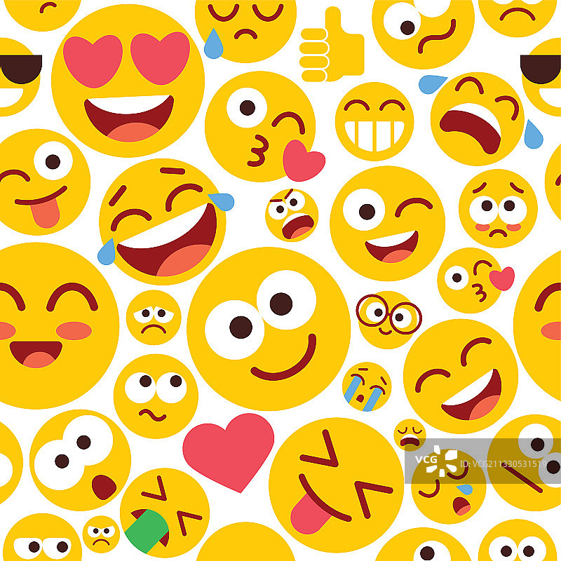 笑脸无缝图案图片素材