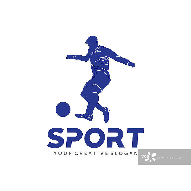 足球运动员标志图片素材