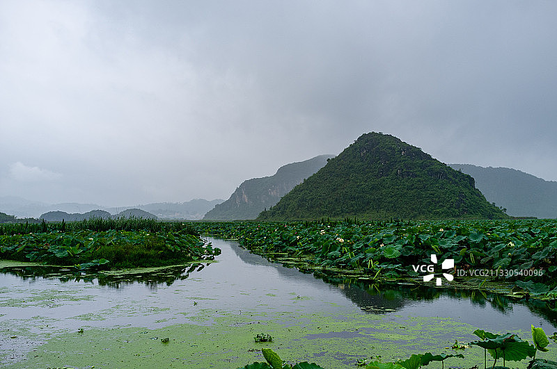 普者黑风光图片素材